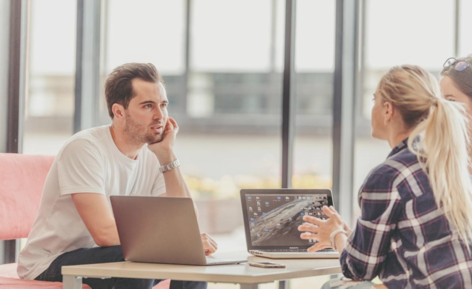 Team member analyzing financial data and preparing budget reports
